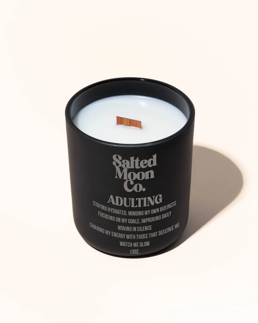 ADULTING candle